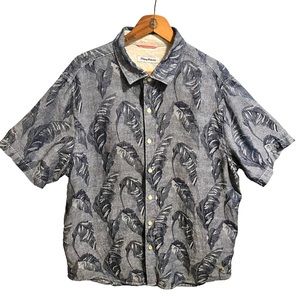 Mens Tommy Bahama Help Me Fronda Linen Camp Shirt